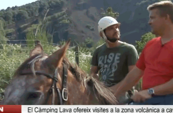 El Càmping Lava ofereix visites al Parc Natural de la Zona Volcànica de la Garrotxa a cavall