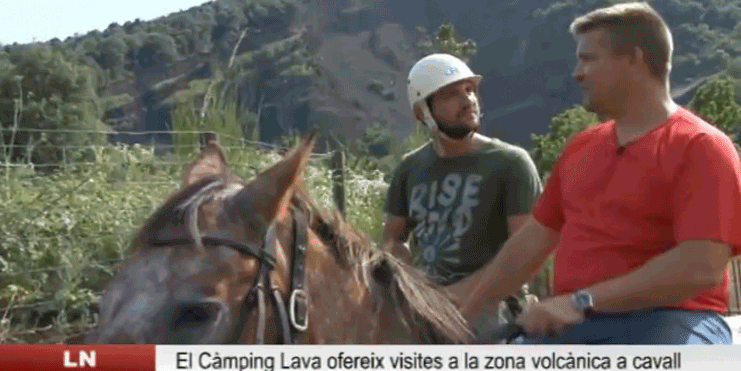 El Càmping Lava ofereix visites al Parc Natural de la Zona Volcànica de la Garrotxa a cavall