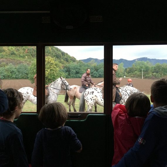 montar a caballo en la garrotxa